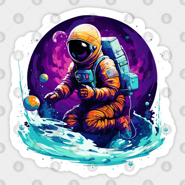 astronaut in space Sticker by legend